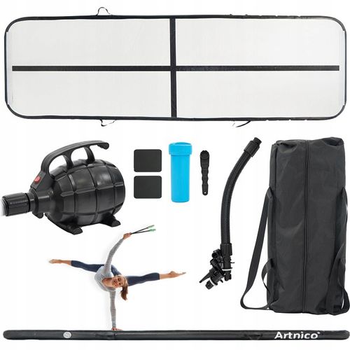 MATA GIMNASTYCZNA DMUCHANA ŚCIEŻKA AKROBATYCZNA 4m MATERAC ĆWICZEŃ AIRTRACK na Arena.pl