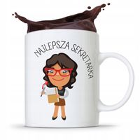 Kubek Prezent Dla Sekretarki Najlepsza Sekretarka Z Nadrukiem Ze Zdjęciem