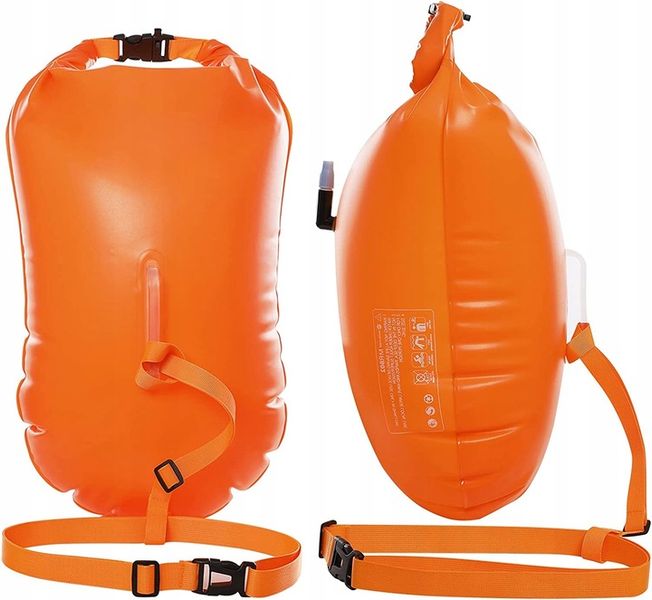 Boja asekuracyjna pływacka sucha kieszeń 72cm zdjęcie 10