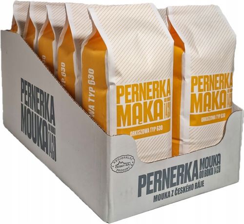 MĄKA ORKISZOWA JASNA GŁADKA TYP 630 10x1 kg PERNERKA na Arena.pl