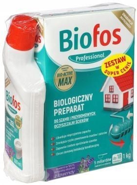 Biofos skuteczny proszek bakterie do szamb i ścieków zestaw 1kg + żel na Arena.pl