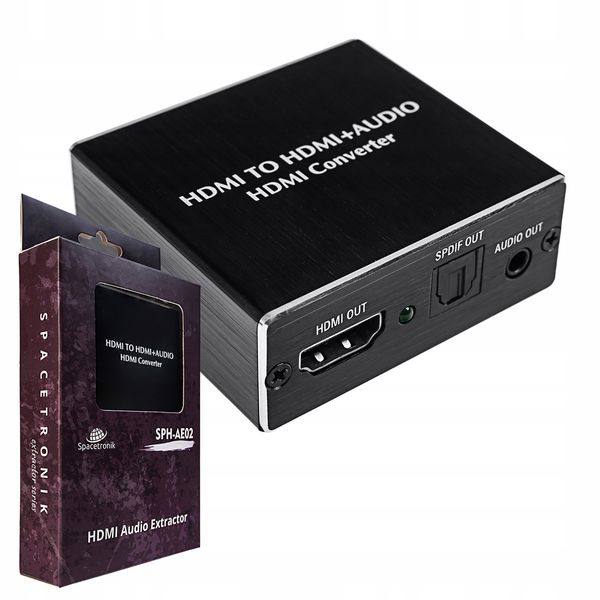 Extractor HDMI-HDMI + Audio SPDIF/jack3,5 SPH-AE02 zdjęcie 4