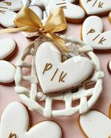 CIASTKO SERCE ŚLUB INICJAŁY IMIENNE