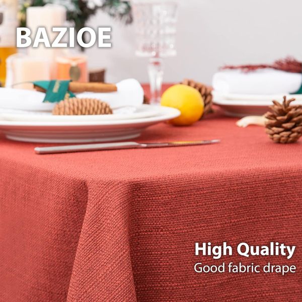 Elegancki Obrus BAZIOE Stylowy na Wszystkie Okazje, Czerwony zdjęcie 3