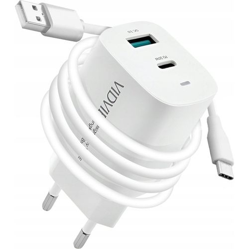 ZESTAW | SZYBKA ŁADOWARKA SIECIOWA USB TYPE-C + KABEL USB-C | PD20W 3000mA na Arena.pl