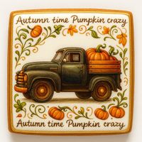 CIASTKO LUKROWANE BLACK OLD TRACK ROZ.S KWADRAT JESIEŃ RĘCZNIE ROBIONE