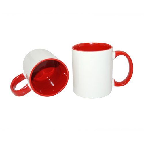 Kubek FUNNY Czerwony JS Coating 330 ml do Sublimacji na Arena.pl