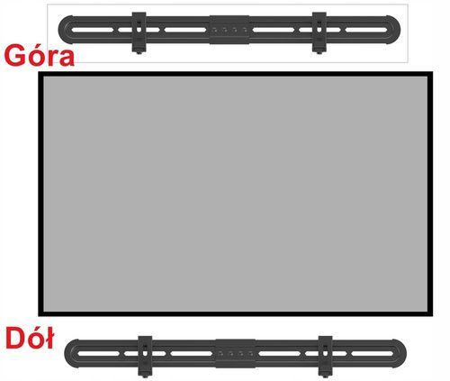 Uchwyt do Głośnika typu Soundbar pod i nad Telewizor Uniwersalny na Arena.pl