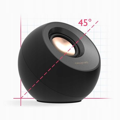 MINIMALISTYCZNE GŁOŚNIKI BIURKOWE 2.0 USB-C BT 5.0 16W Creative Pebble V3 na Arena.pl