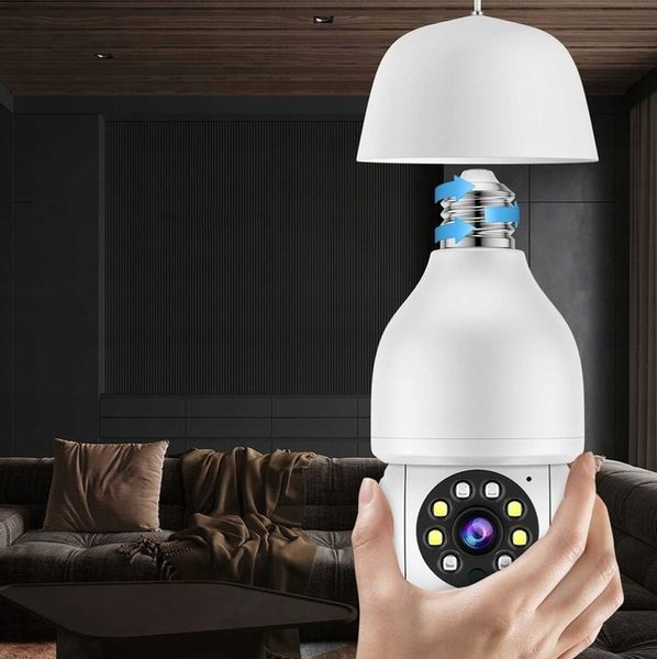 Mini Kamera WiFi w Żarówce Wewnętrzna Android Iphone Obrotowa Żarówka zdjęcie 16