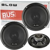 2x MOCNE GŁOŚNIKI SAMOCHODOWE 100W 6,5" 4Ohm 165mm 2 DROŻNE MASKOWNICE