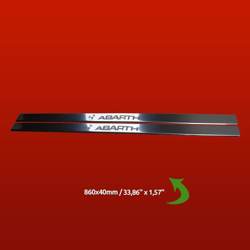 Listwa progowa FIAT PUNTO MK2 ABARTH Stal nierdzewna 304 połysk 2szt na Arena.pl