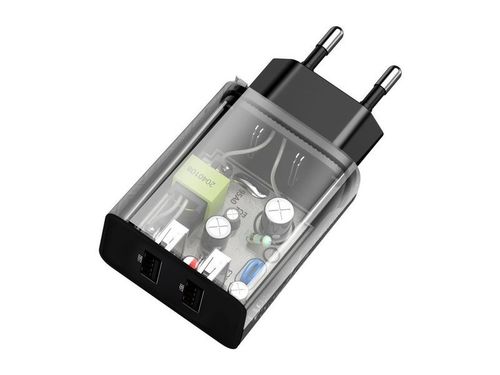 Ładowarka sieciowa Baseus 2xUSB 2A 10.5W Speed Mini EU Black na Arena.pl