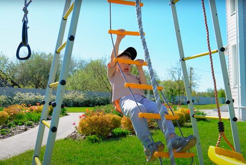 Plac zabaw Leśna Polanka | Drabinki Lina Siedzisko 100 kg na Arena.pl