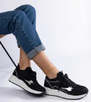 Czarne sneakersy sportowe damskie Elsira 37