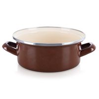 Garnek Emaliowany do Gotowania Tradycyjny na Gaz Indukcję 20 cm 2,2L