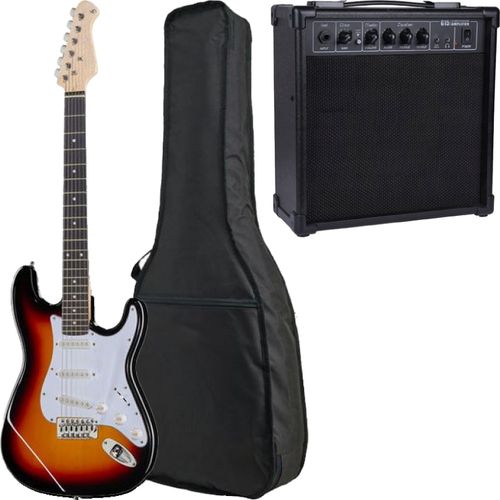 Gitara elektryczna Preston ST-10 VS Sunburst Combo 15W Pokrowiec ZESTAW na Arena.pl