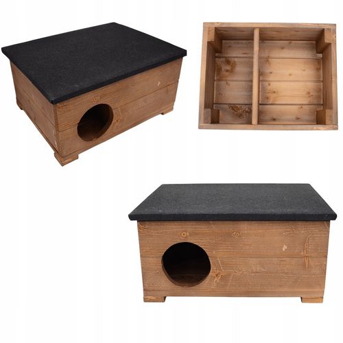 Drewniany Domek Dla Jeża Budka Legowisko Schronienie Dla Małych na Arena.pl