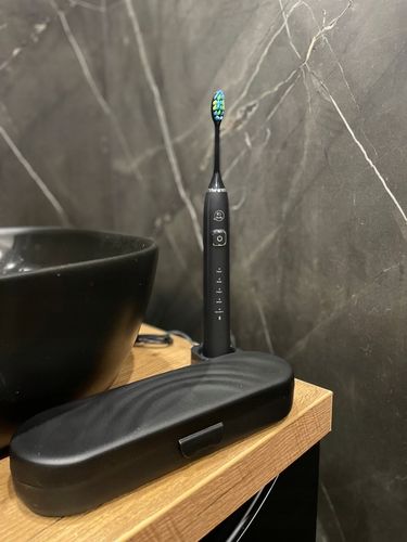 SZCZOTECZKA SONICZNA DO ZĘBÓW ELEKTRYCZNA DLA DOROSŁYCH DZIECI HEELLY ETUI na Arena.pl