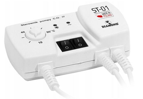 STEROWNIK REGULATOR POMPY KOTŁA PIECA INSTALACJI C.O. ST-01 SOLIDNY DIAMOND na Arena.pl