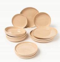 Komplet naczyń z porcelany Nessa, dla 4 osób (12 elem.)