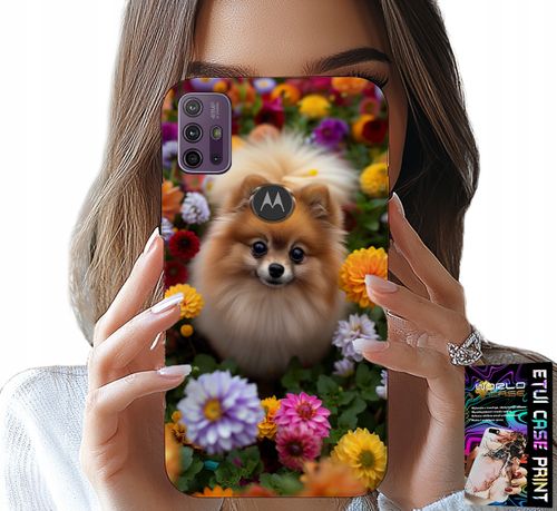 ETUI DO MOTOROLA MOTO G10 POWER - SŁODKI PIESEK, POMERANIAN CASE + SZKŁO na Arena.pl