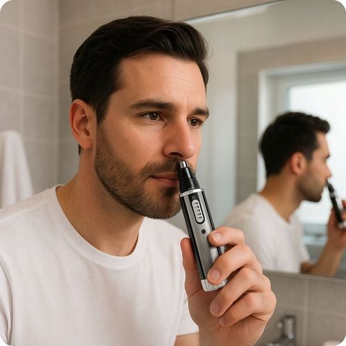 TRYMER GOLARKA DO NOSA USZU GOLENIE BRODY WŁOSÓW ZAROSTU 4w1 MOCNY na Arena.pl