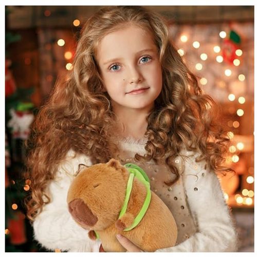 Maskotka Kapibara pluszak żółwik zabawka z plecakiem miękka pluszowa na Arena.pl