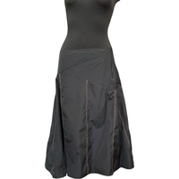 Spódnica Midi Czarna Rozkloszowana Wygodna Stylowa Rozmiar 40