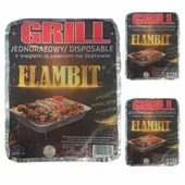 GRILL JEDNORAZOWY Piknikowy z Wkładem Flambit x 3