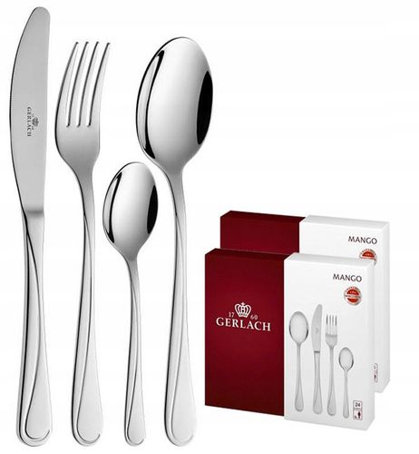 GERLACH MANGO SZTUĆCE KOMPLET 48 EL DLA 12 OSÓB W PUDEŁKU na Arena.pl