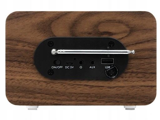 Radio Kuchenne Retro Przenośne Bluetooth Fm Aux zdjęcie 3