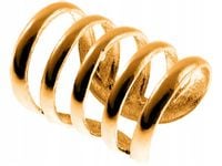 NAUSZNICA DŁUGA POZŁACANA PRĘCIKI 925 ZACISK kn052