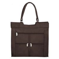 torba zakupowa z microfibry sanchez casual - brązowa