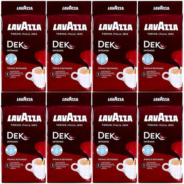 Kawa mielona bez kofeiny LAVAZZA Dek Intenso Intensywna 8 x 250g 2kg zdjęcie 1