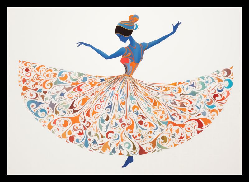 Plakat 35x25cm Wirująca Balerina zdjęcie 2