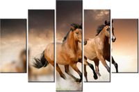 100CM 150CM OBRAZ 5 ELEM STADO KONI ŚCIENNY