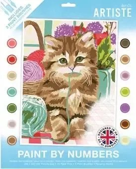 Malowanie po numerach - Cute Kitten zdjęcie 1