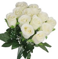 SZTUCZNE KWIATY ROŚLINY RÓŻA RÓŻE BUKIET GĘSTY XXL