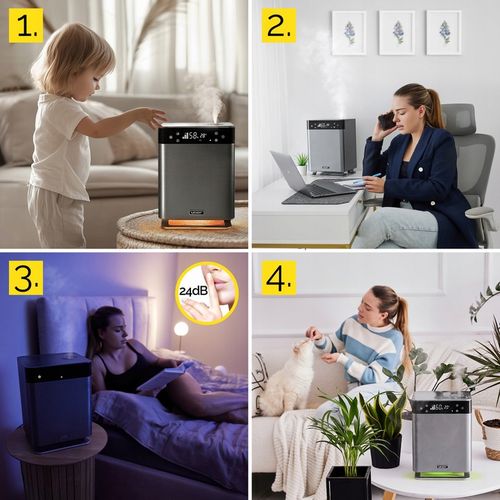 5w1 Nawilżacz powietrza Oczyszcza Jonizator Yoer AUTOMATYCZNY +Aromaterapia na Arena.pl