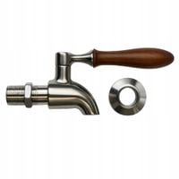 Kran Do Dozownika Ceramicznego ViO SF-2 - Metalowa z Drewnianą Rączką