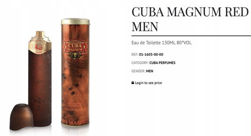 CUBA ORIGINAL MAGNUM MEN RED EDT 100 ML na Arena.pl