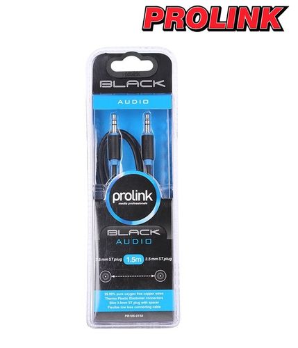 Kabel mini-jack 3.5mm Stereo Prolink Black PB 105 - 3m na Arena.pl