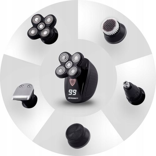 Golarka męska trymer maszynka do golenia do brody włosów głowy 5w1 na Arena.pl