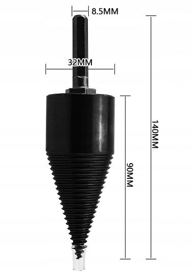 ŚWIDER Łuparka DO DREWNA STOŻEK 32mm WIERTŁO 296 zdjęcie 6