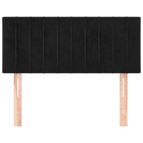 Zagłówek do łóżka, czarny, 90x5x78/88 cm, aksamit na Arena.pl