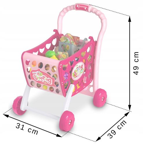 WÓZEK NA ZAKUPY KOSZYK SKLEPOWY DLA DZIECI LED 3w1 na Arena.pl