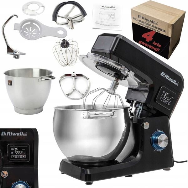 ROBOT KUCHENNY 8w1 PLANETARNY MIKSER 2700W MISA 6,5L DO CIASTA ZBIERAK LCD zdjęcie 1