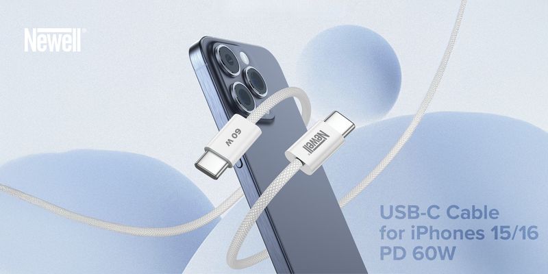 Kabel Newell USB-C - USB-C 60 W- 2 m, biały zdjęcie 8
