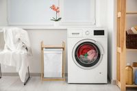 BAMBUSOWY KOSZ NA PRANIE BIELIZNĘ CIUCHY POJEMNIK Z PÓŁKĄ WYSUWANY 40L